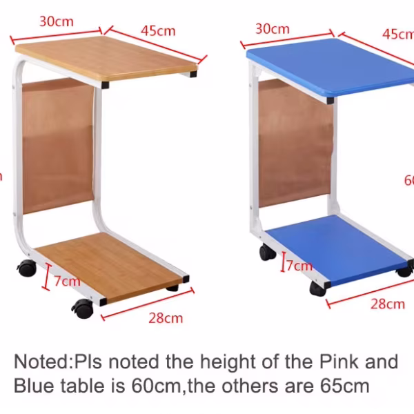 Bedside Table, Laptop Table, Study Table with wheel