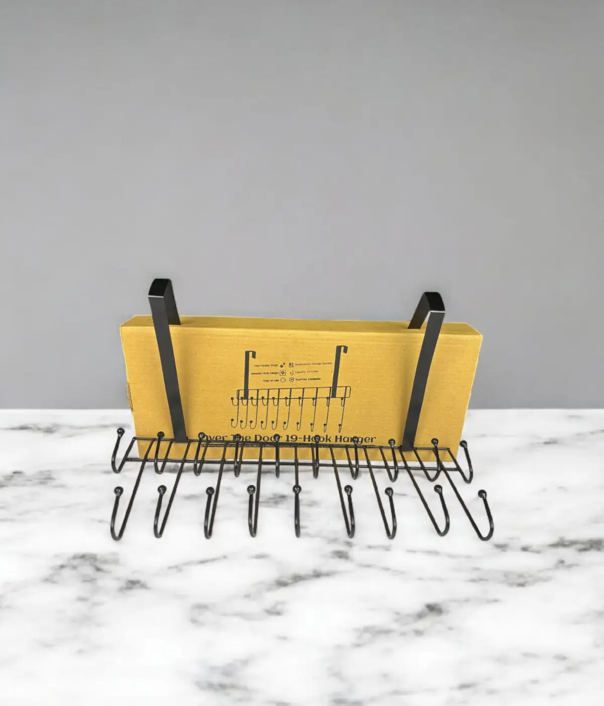 Over The Door 19-Hook Hanger – Smart Storage Solution!